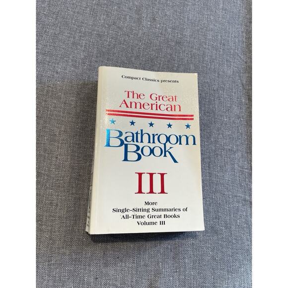 The Great American Bathroom Book, Volume 3 Paperback Dad Joke Grandpa Gag Gift - Picture 1 of 6